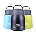 MIU COLOR Vacuum Insulated Stainless Steel Cooking Food Jar Braised Beaker, 20 Ounce Snack Dessert Ice Cream Storage Container Thermos Flask, Matte Black