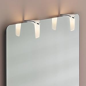 Wonderlamp Sabrina wandlamp, LED, 6 W, chroom, 11,74 x 3,74 x 11,74 cm