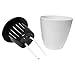 Evelots 3 Pack Of Self Watering Planters,Small Or Large,White Flower Pots, Small