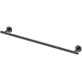 Gatco Latitude II Towel Bar - 24 Inch, Matte Black, Wall Mount Bathroom Accessory