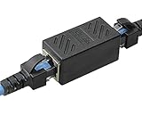 Duttek RJ45 Female Coupler for Ethernet Cat 5/ CAT 6 LAN Ethernet Cable Extender Straight Modular Inline Coupler