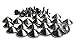 100pcs Cone Spikes Screwback Studs DIY Craft Cool Rivets Punk Stud Flat Cone Style 10x5mm 3/8