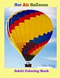 Hot Air Balloons: Adult Coloring Book by