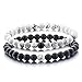 Believe London Distance Bracelets Couples Relationship Strong Elastic Friendship His Hers King Queen