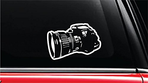 Photography 1 Vinyl Die-Cut Decal Sticker for Car, Notebook, Computer, Window or Wall (4" tall, White)