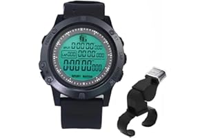 Merkaunis Sports Referee Watch Football Soccer Game Coach Referee Timer with Stainless Steel Buckle