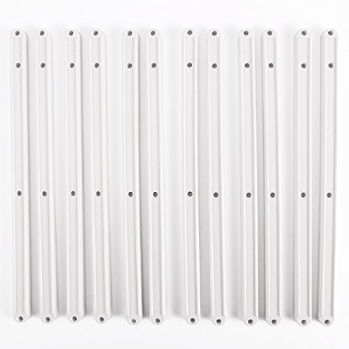 6 Pairs Of Plastic Rail Drawer Runners For 17mm Grooved Drawers