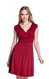 Glamour Empire Women's Sleeveless Circle Skater Flattering Summer Dress 8-20 256 (Crimson, US 14, 2XL)