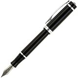 Nemosine Singularity Fountain Pen, Medium German Nib, Velvet Black (NEM-SIN-02-M)