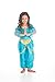 Turquoise Arabian Princess Dress Up Costume with Princess Hairbow