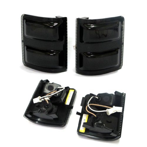 Razer Auto 2008-2015 Ford F250/F350/F450/F550 Super Duty LED Mirror Smoke Black Lens Kit