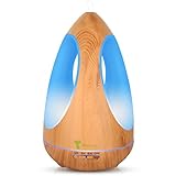 Diffuserlove 550ML Three-Sided Lamps Diffuser Ultrasonic Cool Mist Humidifier Essential Oil Diffuser, 7 Color LED Lights, Waterless Auto Shut-Off for Home Bedroom Yoga Office Kitchen
