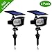 [Upgraded 400 Lumens] Solar Powered Led Spotlight 2 in 1 Installation Waterproof 8 LED Solar Spot light Adjustable Wall Light, Security Lighting, Path Lights, Landscape Solar Flag Pole Light, Etc