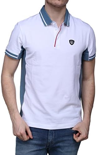 EA7 Contrast Polo Shirt Large