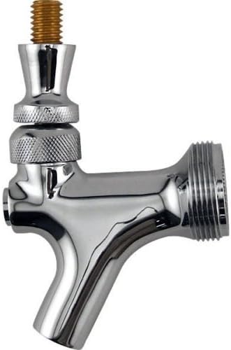 Draft Warehouse Chrome Beer Faucet with Brass Lever by Draft Warehouse
