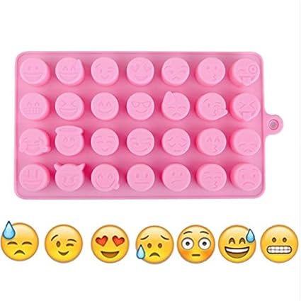 Amazon 顔絵文字シリコンケーキ型 Diyケーキシリコン型 ベーキング用チョコレートフォーム キッチンアクセサリー用石鹸型 1個 Panosan Cake 飴 チョコレート型