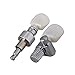BQLZR Zinc Alloy Banjo Tuning Pegs 5 String Chrome, Geared Machine Head With Pearled Pegs, 4:1 Tuner Ratio