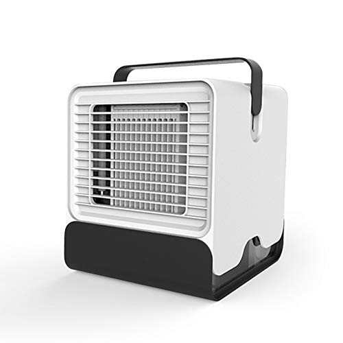 QIHONG Mini Portable Negative ion Air-Conditioner Fan,150ml Water Tank,Desk Cooler Fan for Office/Dormitory Cooling|USB Rechargeable,Low Noise,Best for Hot Summer