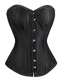 Camellias Taffeta Double Steel Boned Waist Training Corset Heavy Duty Waist Shaper