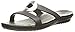 Crocs Women's Sanrah Beveled Circle Sandal, Black/Black, 9 M US