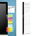 Monitor Memo Pads, izBuy Computer Monitors Screen Acrylic Message Boards/Multi Memo Pads for A4 Paper,Sticky Notes, Phone and More,Wide Bottom with Hole for Charge Cable and Clip for on Top (Right)