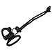 Outdoor Survival Airsoft Paintball 1 Inch Metal Snap Shackle Tactical Clip for Sling and Paracord Bracelet, Black, 2 Pack