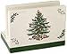 Spode Christmas Tree 3-Piece Hostess Set - Napkin Holder, Salt Shaker, Pepper Shaker (Santa & Tree Figural) - Festive Earthenware for Christmas, Holiday Entertaining - Collectible Gift Set