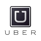 LARGE UBER CAR DECALS ~ 8 x 8 inches White Decals Vehicle Sticker signs. 2 DECALS!