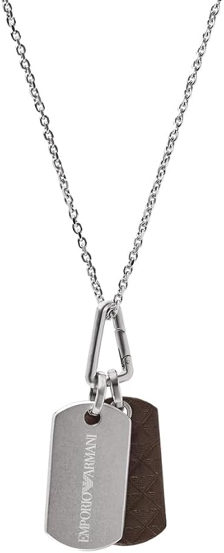 Pendentif en Acier inoxydable argenté pour Homme EGS3133040, Taille Unique, Acier inoxydable, Pas UNE Pierre précieuse, Taille Unique, Acier inoxydable, Pas de gemme