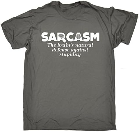 Fonfella Slogans Sarcasm - BRAIN'S Natural Defense Against Stupidity - Loose Fit T-Shirt
