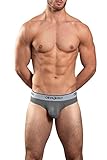 Obviously Core - Naked Hipster Brief (Graphite, Medium)