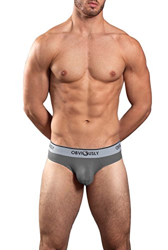 Obviously Core - Naked Hipster Brief (Graphite, Medium)