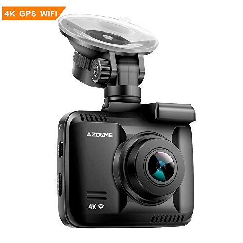 4K Ultra HD Car Dash Camï¼Œ 2.4" Dash Camera WiFi GPS - AZDOME 170 Â° wide angle,G-sensor,WDR Super Night Vision, Loop recording,Parking monitor,SOS protection,Motion detection, incl.2 port car charger
