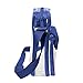 Clear Crossbody Messenger Shoulder Bag with Zipper Closure Adjustable Strap Stadium Approved Clear Bags For Women and Men (Royal Blue)