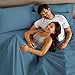 Bare Home Split King Sheet Set - 1800 Ultra-Soft Microfiber Split King Bed Sheets - Double Brushed - Deep Pockets - Easy Fit - 5 Piece Set - Bed Sheets & Pillowcases (Split King, Coronet Blue)