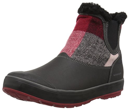 KEEN Women's Elsa Chelsea Wp-w Snow Boot, Red Dahlia Wool, 10 M US