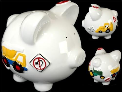 Work Truck Ceramic Piggy Bank