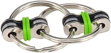 Xiangfeigao Chain Vent Fidget Toy Fingertip Gyro Stress Reducer Toy Green