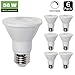 6 Pack - PAR20 Dimmable LED Bulb, 7W (50W Equivalent) Flood Light Bulb, 3000K Warm White 500lm, 40° Beam Angle Spot Lighting, E26 Medium Screw Base, UL Listed, XMprimo