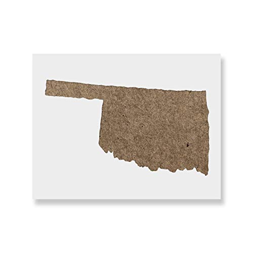 Oklahoma State Stencil Template - Reusable Stencil with Multiple Sizes Available