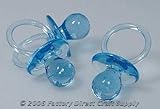 2-1/2" Clear Blue Acrylic Baby Pacifier Shower Favor 36-pcs.