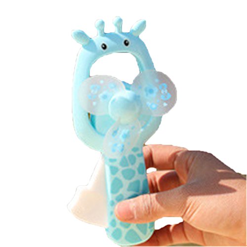 Lanlan 1 Pcs Portable Handheld Small Fan Cartoon Animal Palm Mini Fan Toy & Gift No Battery Operated Color Random