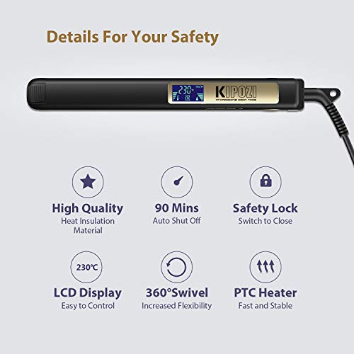 Las Mejores Planchas de Pelo 2022 jonsguide.org Plancha Pelo Profesional de KIPOZI, hasta 230ºC, recubrimiento de titanio, perfecta para...