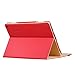 KuRoKo Case for Acer Switch Alpha 12 SA5-271 12-Inch QHD Touchscreen 2-in-1 Laptop, Premium PU Leather Case Cover for Acer Switch Alpha 12 SA5-271 (Red)