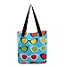Flowertree Women's Polyester Sunglass Print Canvas Tote Bag in Blue