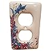 Leviton Butterfly Pattern Porcelain Receptacle Wallplate Duplex Outlet Cover 89503-FLY