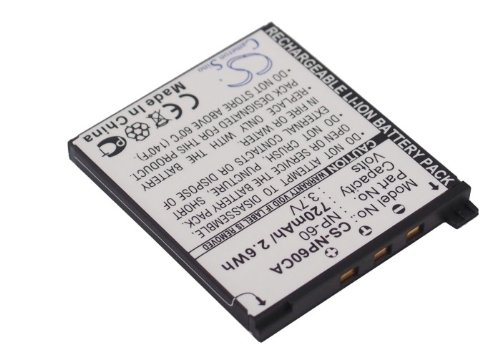 vintrons (TM) Bundle - 720mAh Battery For CASIO Exilim EX-Z9PK, Exilim EX-Z9, Exilim EX-Z80PK, + vintrons Coaster