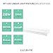 Luxrite 3FT Linear LED Shop Light Fixture, 26W, 3000K (Soft White), 3160 Lumens, Damp Rated, LED Strip Fixture, 120-277V, ETL Listed, DLC Listed, 1-Piece