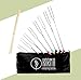 Marshmallow Roasting Sticks – Premium Bundle of 8 Smores Skewers For Camping, Kids Cooking, Outdoor Fireplace & Outdoor Cooking. BONUS – FREE Travel Bag + 10 Bamboo skewers. Start Roasting NOW!thumb 4