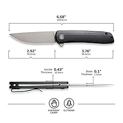 CIVIVI Bo Pocket Knife, Brad Zinker Design Liner
